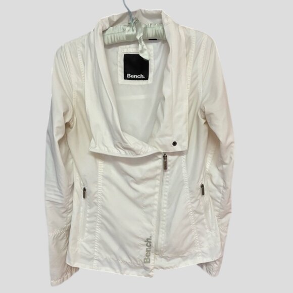 Bench White Lightweight Windbreaker Jacket - Picture 6 of 14